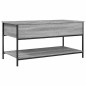 vidaXL Mesa de centro madera ingeniería metal gris Sonoma 100x50x50 cm vidaXL Mesa de centro madera ingeniería metal gris Sonoma 100x50x50 cm