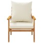 vidaXL Juego de muebles jardín 5 pzas con cojines madera maciza acacia vidaXL Juego de muebles jardín 5 pzas con cojines madera maciza acacia
