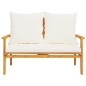 vidaXL Juego de muebles jardín 5 pzas con cojines madera maciza acacia vidaXL Juego de muebles jardín 5 pzas con cojines madera maciza acacia