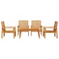 vidaXL Juego de muebles de jardín 5 pzas madera maciza de acacia vidaXL Juego de muebles de jardín 5 pzas madera maciza de acacia