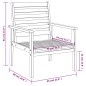vidaXL Juego de muebles de jardín 5 pzas madera maciza de acacia vidaXL Juego de muebles de jardín 5 pzas madera maciza de acacia