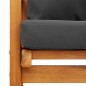 vidaXL Set de muebles para jardín 3 piezas con cojines madera acacia vidaXL Set de muebles para jardín 3 piezas con cojines madera acacia