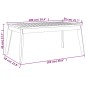 vidaXL Set de muebles para jardín 3 piezas con cojines madera acacia