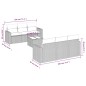 vidaXL Set de comedor de jardín 7 pzas y cojines ratán sintético negro vidaXL Set de comedor de jardín 7 pzas y cojines ratán sintético negro