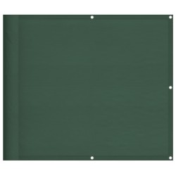 vidaXL Pantalla de balcón 100% poliéster Oxford verde oscuro 90x700 cm