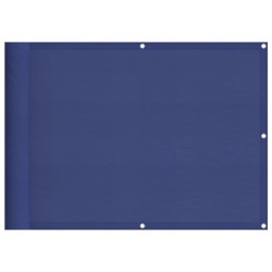 vidaXL Pantalla de balcón 100% poliéster Oxford azul 75x700 cm