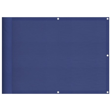 vidaXL Pantalla de balcón 100% poliéster Oxford azul 75x700 cm