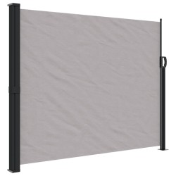 vidaXL Toldo lateral retráctil de jardín gris170x300 cm