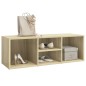 vidaXL Banco zapatero de contrachapada color roble 105x35x35 cm vidaXL Banco zapatero de contrachapada color roble 105x35x35 cm