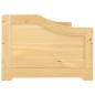 vidaXL Sofá cama con 3 cajones madera maciza pino IRUN 90x200cm