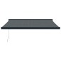 vidaXL Toldo retráctil aluminio y tela gris antracita 3,5x2,5 m vidaXL Toldo retráctil aluminio y tela gris antracita 3,5x2,5 m