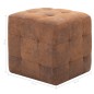vidaXL Puf 2 unidades piel de ante artificial marrón 30x30x30 cm vidaXL Puf 2 unidades piel de ante artificial marrón 30x30x30 cm