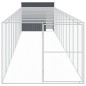vidaXL Caseta perros con corral acero galvanizado gris 214x1273x181 cm vidaXL Caseta perros con corral acero galvanizado gris 214x1273x181 cm