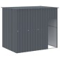 vidaXL Caseta perros con corral acero galvanizado gris 214x1273x181 cm vidaXL Caseta perros con corral acero galvanizado gris 214x1273x181 cm