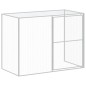vidaXL Caseta perros con corral acero galvanizado gris 214x1273x181 cm vidaXL Caseta perros con corral acero galvanizado gris 214x1273x181 cm