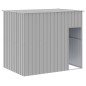 vidaXL Caseta perro corral acero galvanizado gris claro 214x1069x181cm vidaXL Caseta perro corral acero galvanizado gris claro 214x1069x181cm