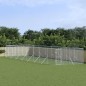 vidaXL Perrera de exterior acero galvanizado plateado 4x16x2 m vidaXL Perrera de exterior acero galvanizado plateado 4x16x2 m