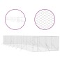 vidaXL Perrera de exterior acero galvanizado plateado 4x16x2 m vidaXL Perrera de exterior acero galvanizado plateado 4x16x2 m