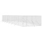 vidaXL Perrera de exterior acero galvanizado plateado 4x16x2 m vidaXL Perrera de exterior acero galvanizado plateado 4x16x2 m