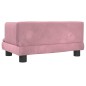 vidaXL Sofá para niños de terciopelo rosa 60x40x30 cm