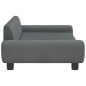 vidaXL Sofá para niños de terciopelo gris oscuro 100x54x33 cm vidaXL Sofá para niños de terciopelo gris oscuro 100x54x33 cm