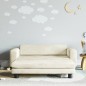 vidaXL Sofá para niños con reposapiés terciopelo crema 100x50x30 cm vidaXL Sofá para niños con reposapiés terciopelo crema 100x50x30 cm
