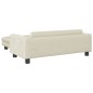 vidaXL Sofá para niños con reposapiés terciopelo crema 100x50x30 cm vidaXL Sofá para niños con reposapiés terciopelo crema 100x50x30 cm