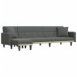 vidaXL Sofá cama en forma de L tela gris oscuro 275x140x70 cm vidaXL Sofá cama en forma de L tela gris oscuro 275x140x70 cm