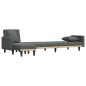 vidaXL Sofá cama en forma de L tela gris oscuro 275x140x70 cm vidaXL Sofá cama en forma de L tela gris oscuro 275x140x70 cm