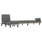 vidaXL Sofá cama en forma de L tela gris oscuro 260x140x70 cm vidaXL Sofá cama en forma de L tela gris oscuro 260x140x70 cm