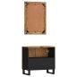 vidaXL Conjunto de muebles de baño 2 piezas madera maciza de mango