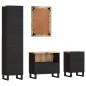 vidaXL Conjunto de muebles de baño 4 piezas madera maciza de mango vidaXL Conjunto de muebles de baño 4 piezas madera maciza de mango