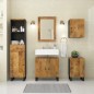 vidaXL Conjunto de muebles de baño 5 piezas madera maciza de mango vidaXL Conjunto de muebles de baño 5 piezas madera maciza de mango