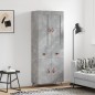 vidaXL Aparador alto madera contrachapada gris hormigón 69,5x34x180 cm vidaXL Aparador alto madera contrachapada gris hormigón 69,5x34x180 cm