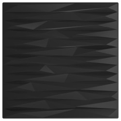 vidaXL Paneles de pared 12 uds XPS piedra negro 50x50 cm 3 m²