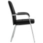 vidaXL Silla de oficina de cuero sintético negra vidaXL Silla de oficina de cuero sintético negra