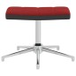 vidaXL Silla de relajación con reposapiés terciopelo y PVC rojo tinto vidaXL Silla de relajación con reposapiés terciopelo y PVC rojo tinto
