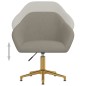 vidaXL Silla de comedor giratoria de terciopelo gris claro