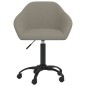 vidaXL Sillas de comedor giratorias 2 uds de terciopelo gris claro vidaXL Sillas de comedor giratorias 2 uds de terciopelo gris claro