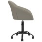 vidaXL Sillas de comedor giratorias 2 uds de terciopelo gris claro vidaXL Sillas de comedor giratorias 2 uds de terciopelo gris claro