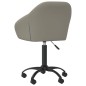 vidaXL Sillas de comedor giratorias 2 uds de terciopelo gris claro vidaXL Sillas de comedor giratorias 2 uds de terciopelo gris claro