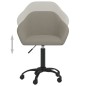 vidaXL Sillas de comedor giratorias 2 uds de terciopelo gris claro vidaXL Sillas de comedor giratorias 2 uds de terciopelo gris claro