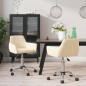 vidaXL Sillas de comedor giratorias 2 uds terciopelo crema vidaXL Sillas de comedor giratorias 2 uds terciopelo crema