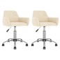 vidaXL Sillas de comedor giratorias 2 uds terciopelo crema vidaXL Sillas de comedor giratorias 2 uds terciopelo crema
