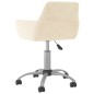 vidaXL Sillas de comedor giratorias 2 uds terciopelo crema vidaXL Sillas de comedor giratorias 2 uds terciopelo crema
