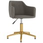 vidaXL Sillas de comedor giratorias 2 unidades terciopelo gris oscuro