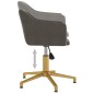vidaXL Sillas de comedor giratorias 2 unidades terciopelo gris oscuro