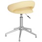 vidaXL Sillas de comedor giratorias 2 unidades cuero sintético crema vidaXL Sillas de comedor giratorias 2 unidades cuero sintético crema