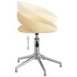 vidaXL Sillas de comedor giratorias 2 unidades cuero sintético crema vidaXL Sillas de comedor giratorias 2 unidades cuero sintético crema