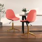 vidaXL Sillas de comedor giratorias 2 unidades terciopelo rosa vidaXL Sillas de comedor giratorias 2 unidades terciopelo rosa